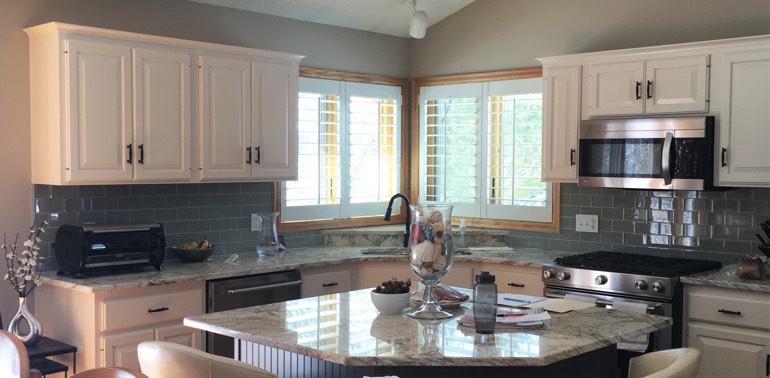 Denver kitchen with shutters and appliances